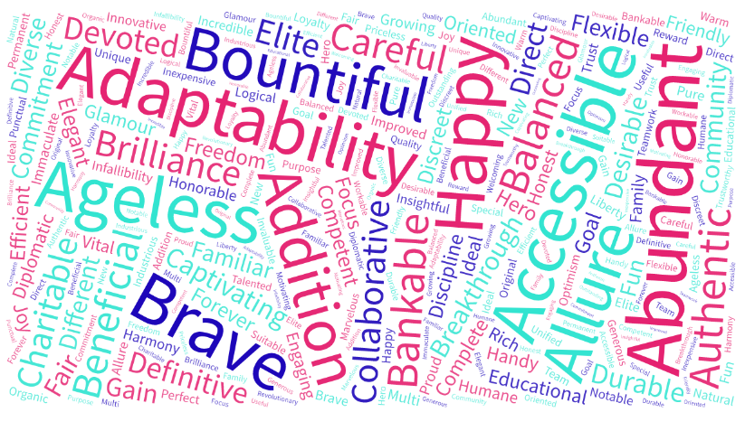 words to describe a business plan